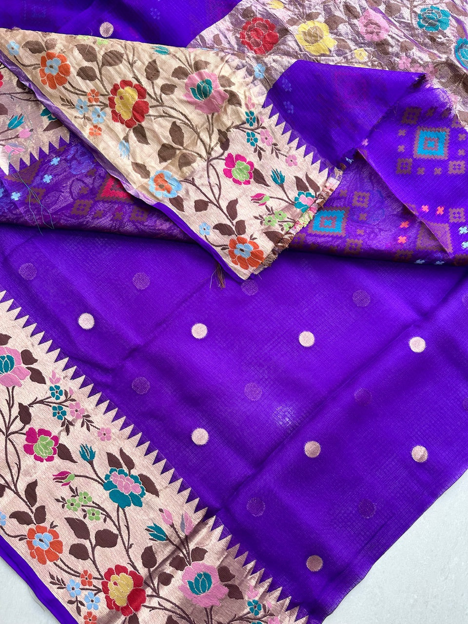 Pure Weaved Kota Silk Saree