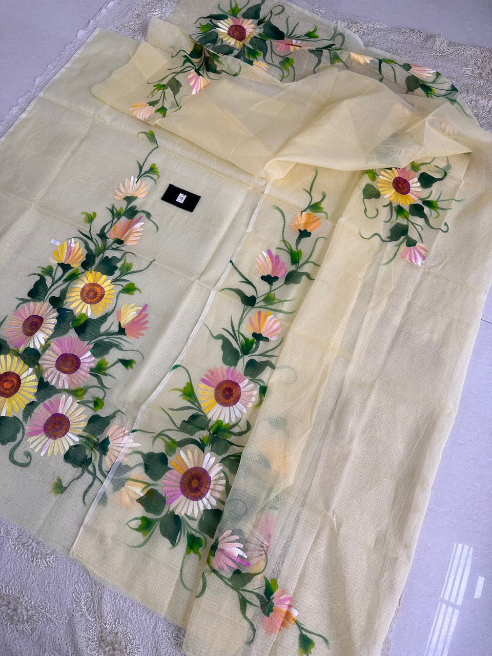 Handpainted Kota Cotton Doria Top N Dupatta (Suit)