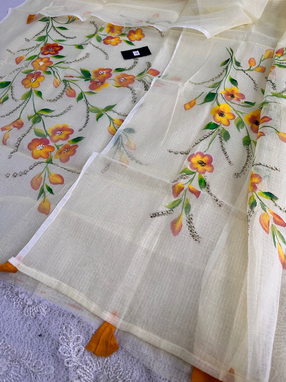 Handpainted Kota Cotton Doria Top N Dupatta (Suit)