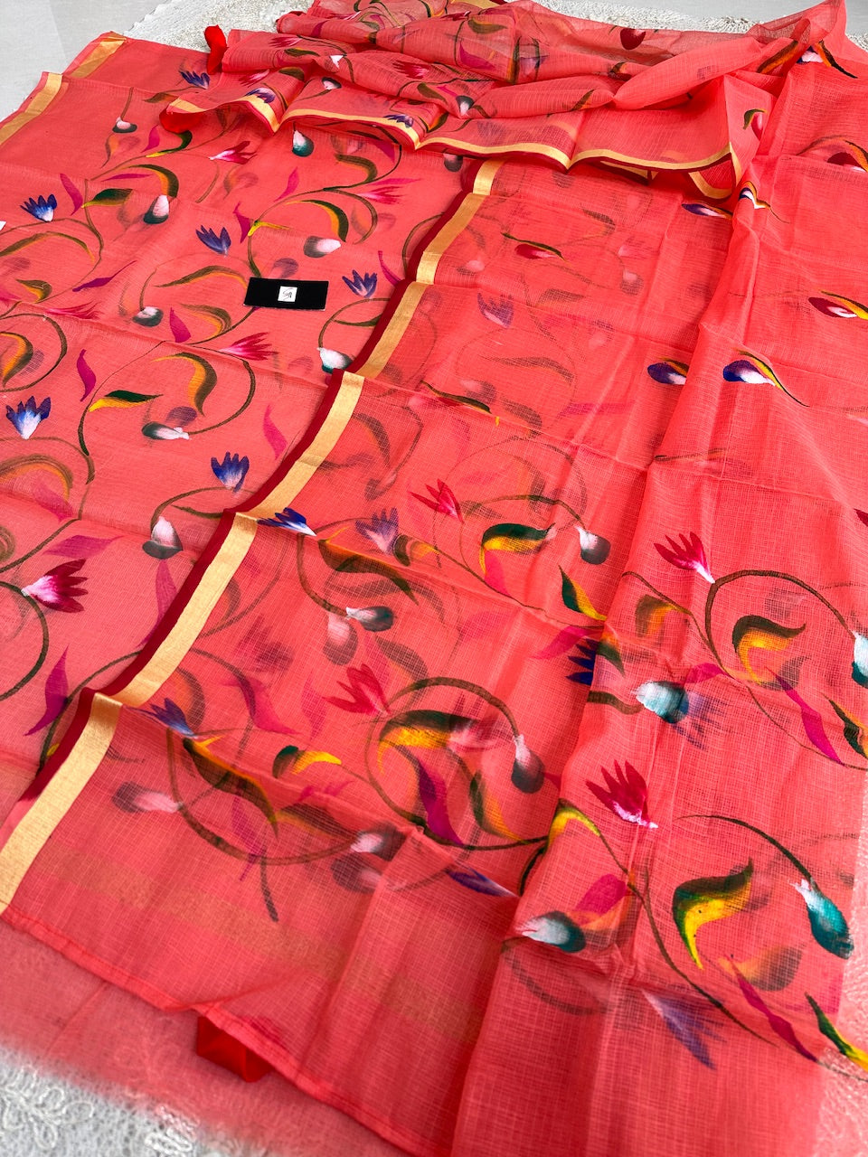 Handpainted Kota Cotton Doria Top N Dupatta (Suit)