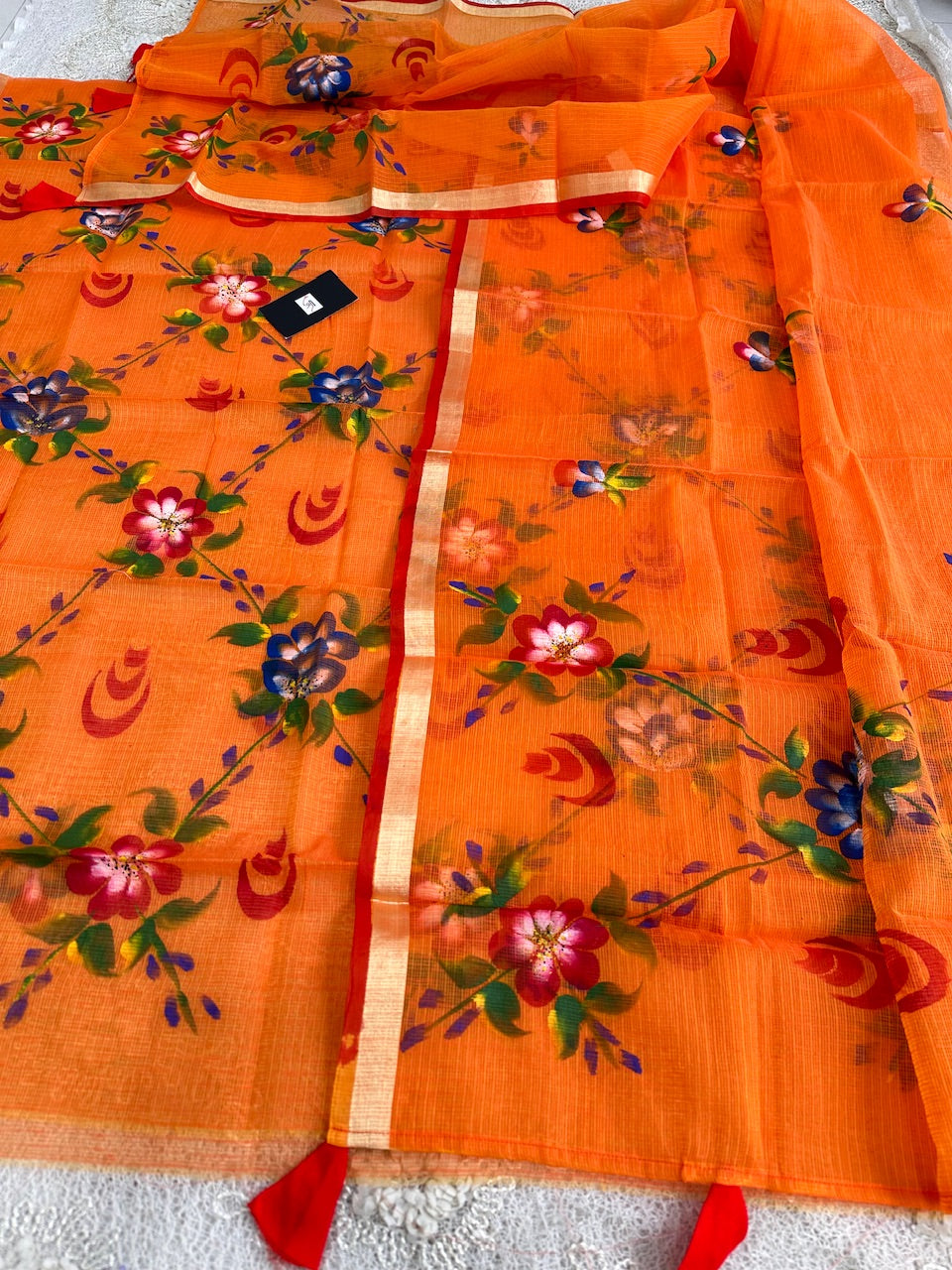 Handpainted Kota Cotton Doria Top N Dupatta (Suit)