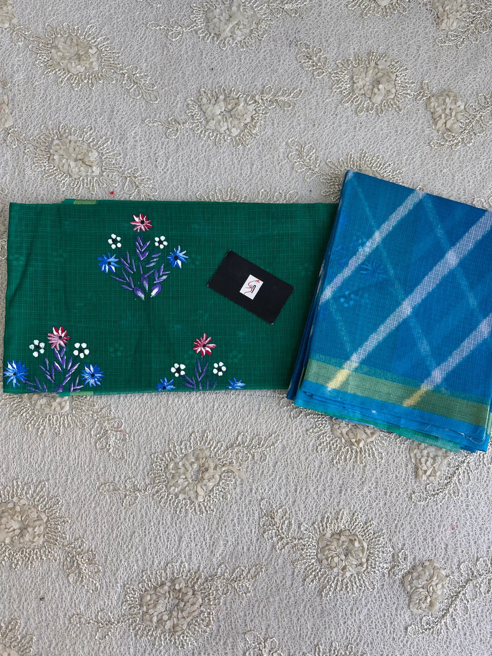 Pure Handpainted Kota Cotton Doria Top N Dupatta (Suit)