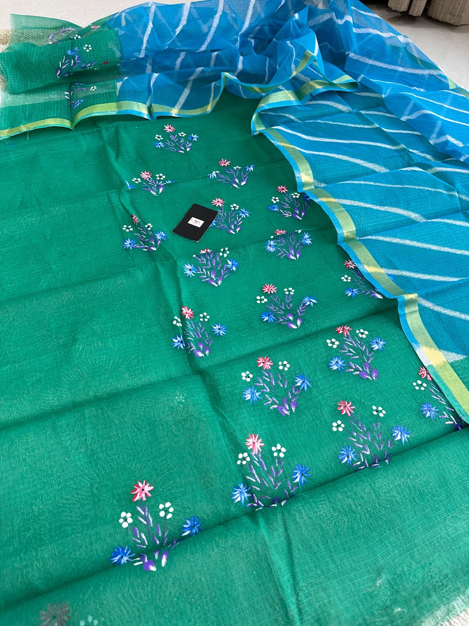 Pure Handpainted Kota Cotton Doria Top N Dupatta (Suit)