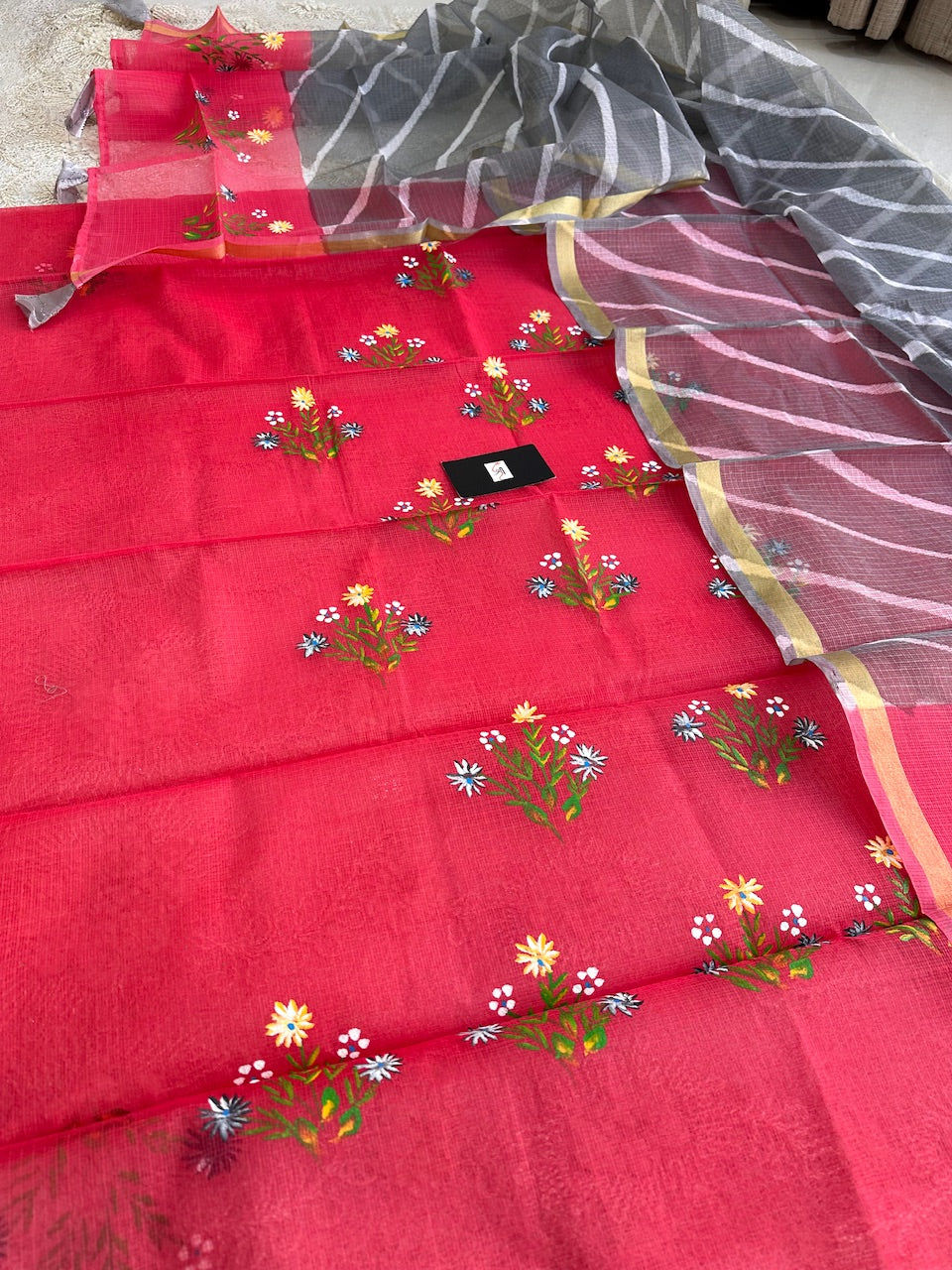 Pure Handpainted Kota Cotton Top N Dupatta (Suit)