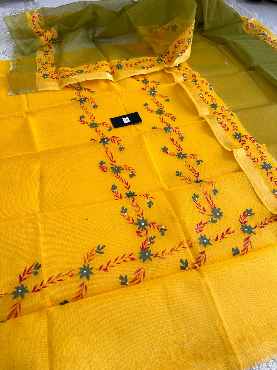 Pure Handpainted Kota Cotton Doria Top N Dupatta (Suit)