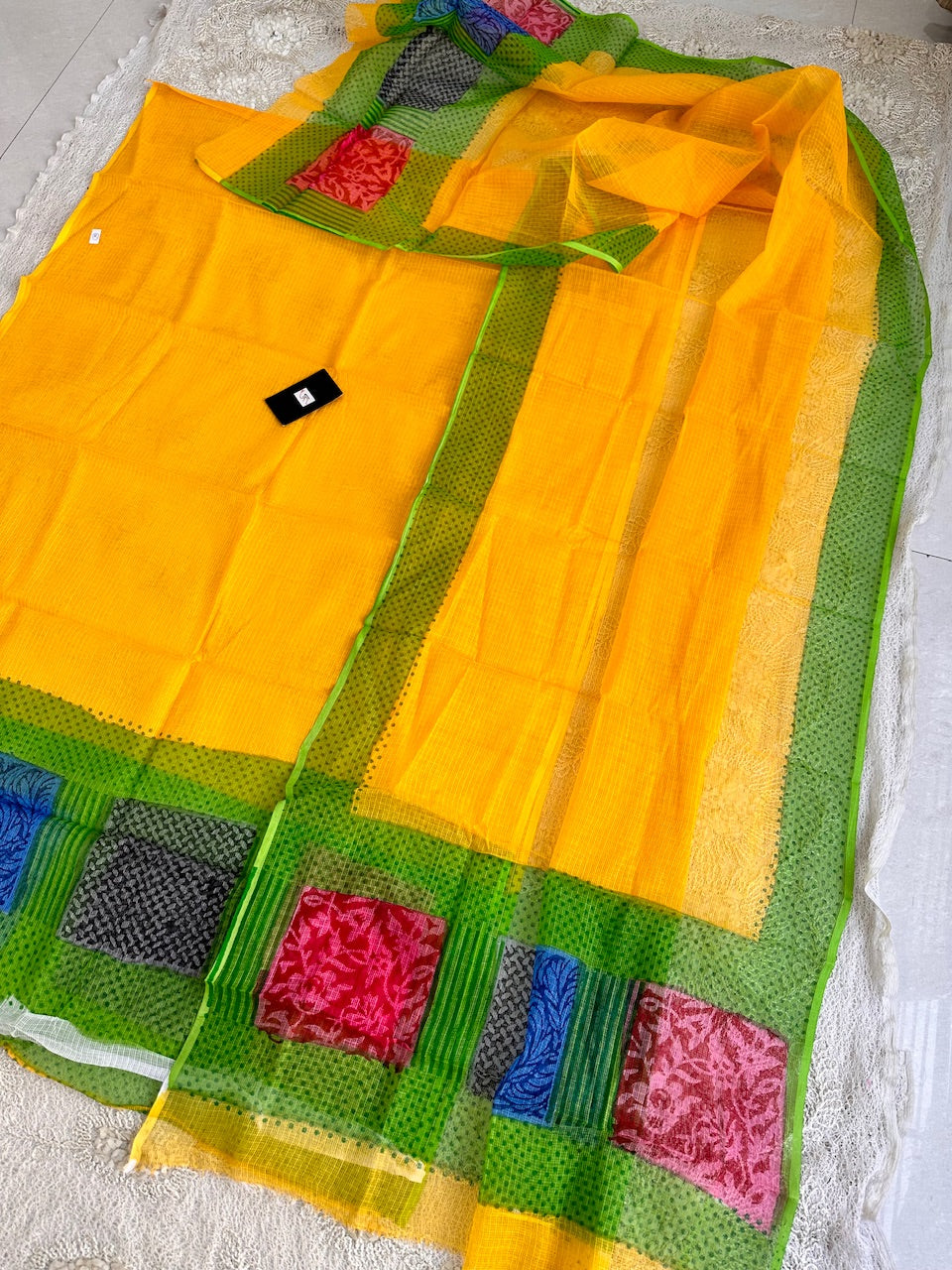 Pure HandBlock Printed Kota Cotton Doria Top N Dupatta (Suit)