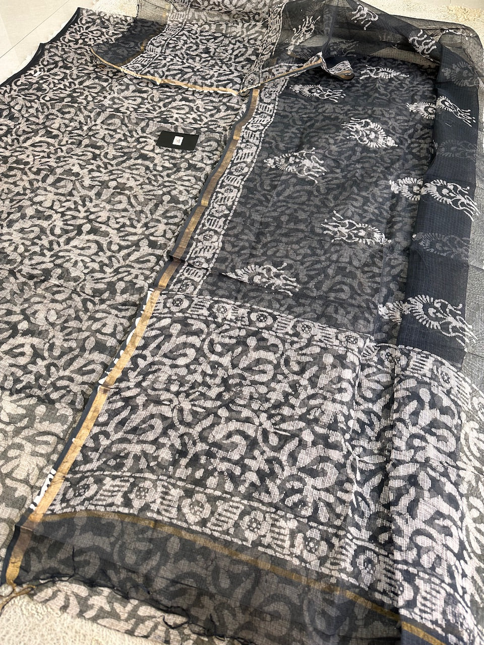 Pure HandBlock Printed Kota Cotton Doria Top N Dupatta (Suit)