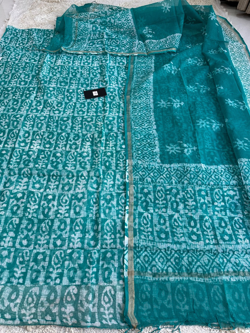 Pure HandBlock Printed Kota Cotton Doria Top N Dupatta (Suit)