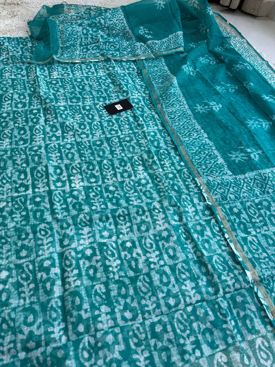 Pure HandBlock Printed Kota Cotton Doria Top N Dupatta (Suit)