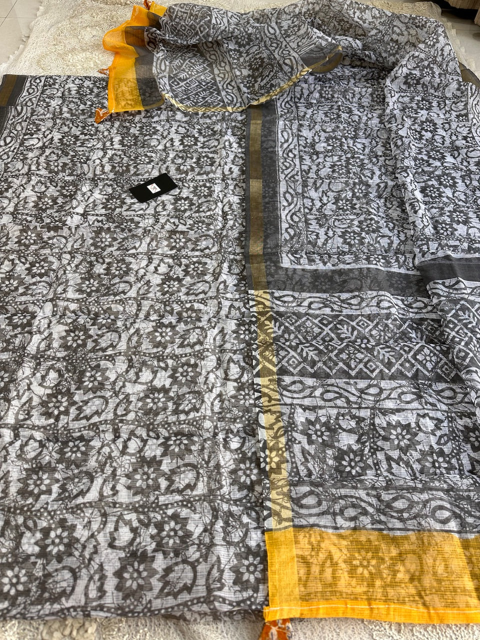 HandBlock Printed Kota Cotton Doria Top N Dupatta (Suit)