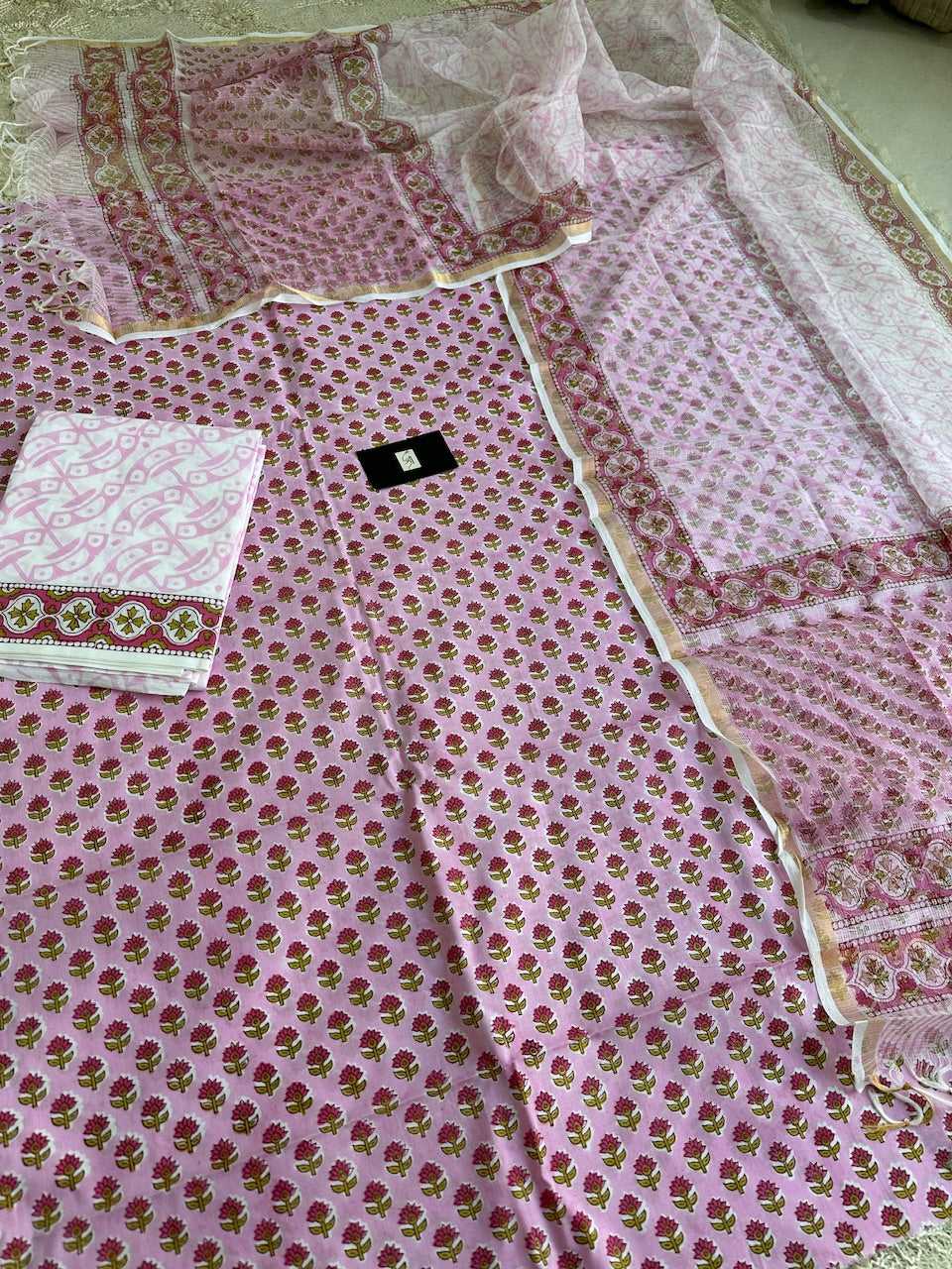 Pure HandBlock Printed Premium Cotton Suit