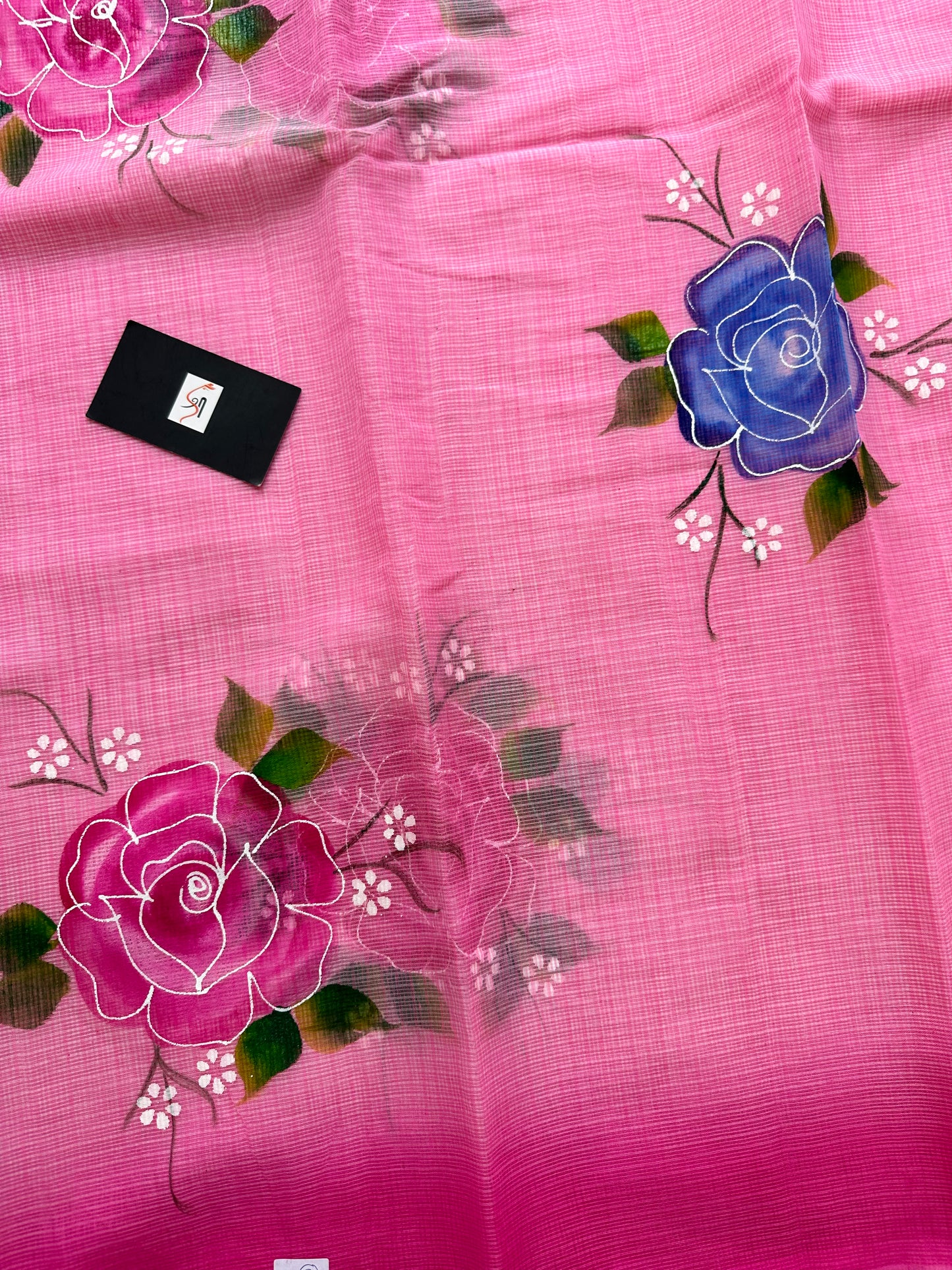 Handpainted Kota Cotton Doria Saree