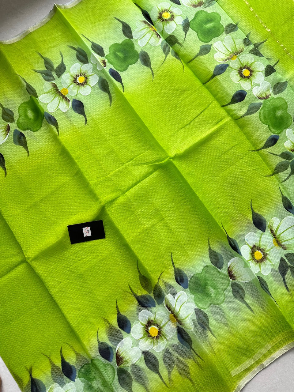 Handpainted Kota Cotton Doria Saree