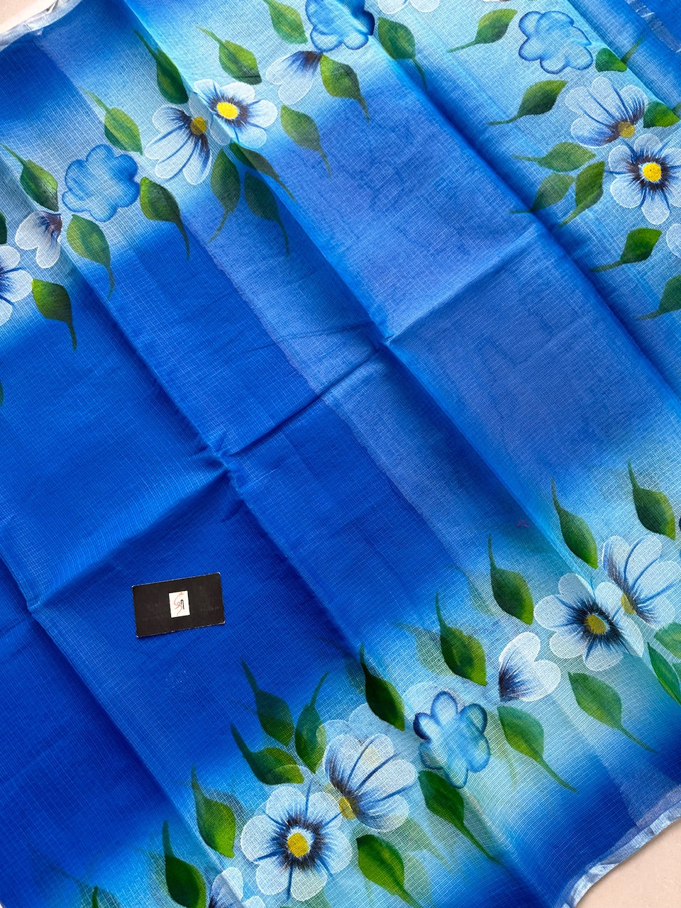 Handpainted Kota Cotton Doria Saree