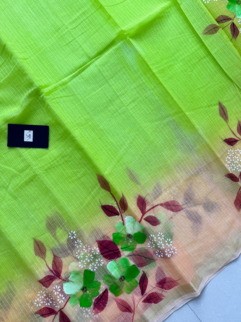 Handpainted Kota Cotton Doria Saree