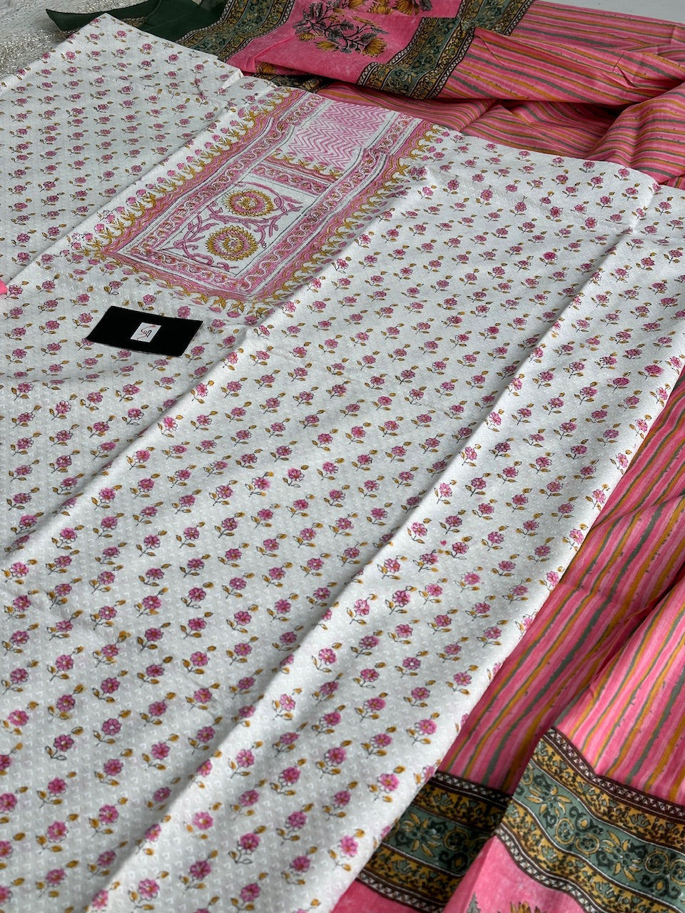 Pure HandBlock Printed Premium Weaved Cotton Suit