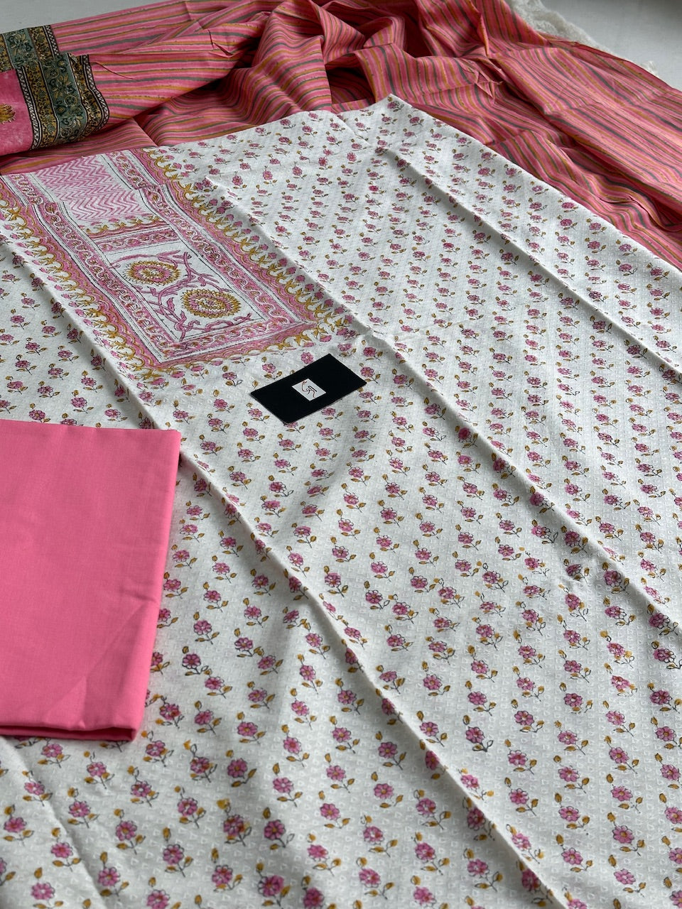 Pure HandBlock Printed Premium Weaved Cotton Suit