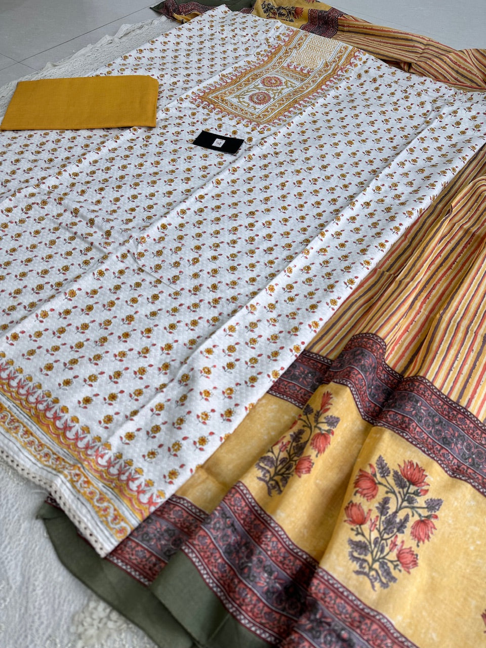 Pure Weaved  HandBlock Printed Premium Cotton Suit