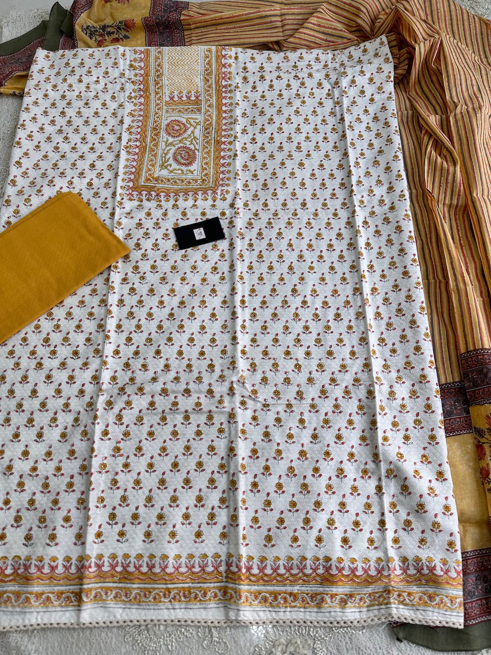 Pure Weaved  HandBlock Printed Premium Cotton Suit