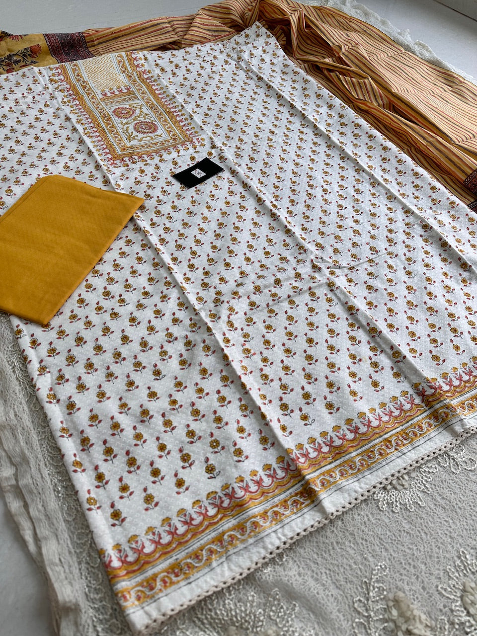 Pure Weaved  HandBlock Printed Premium Cotton Suit