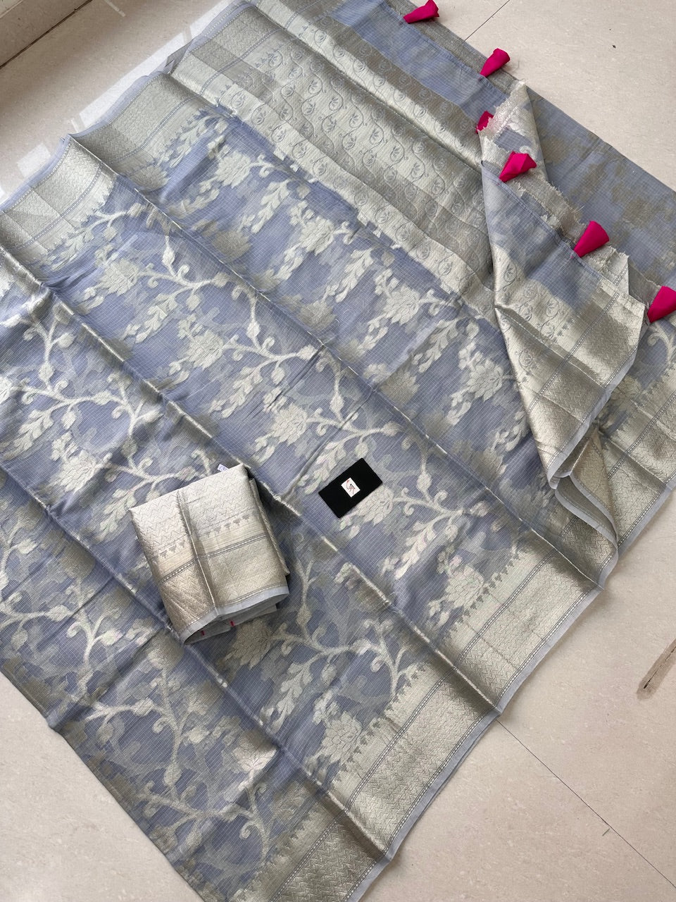 Weaved Kota Cotton Doria Saree