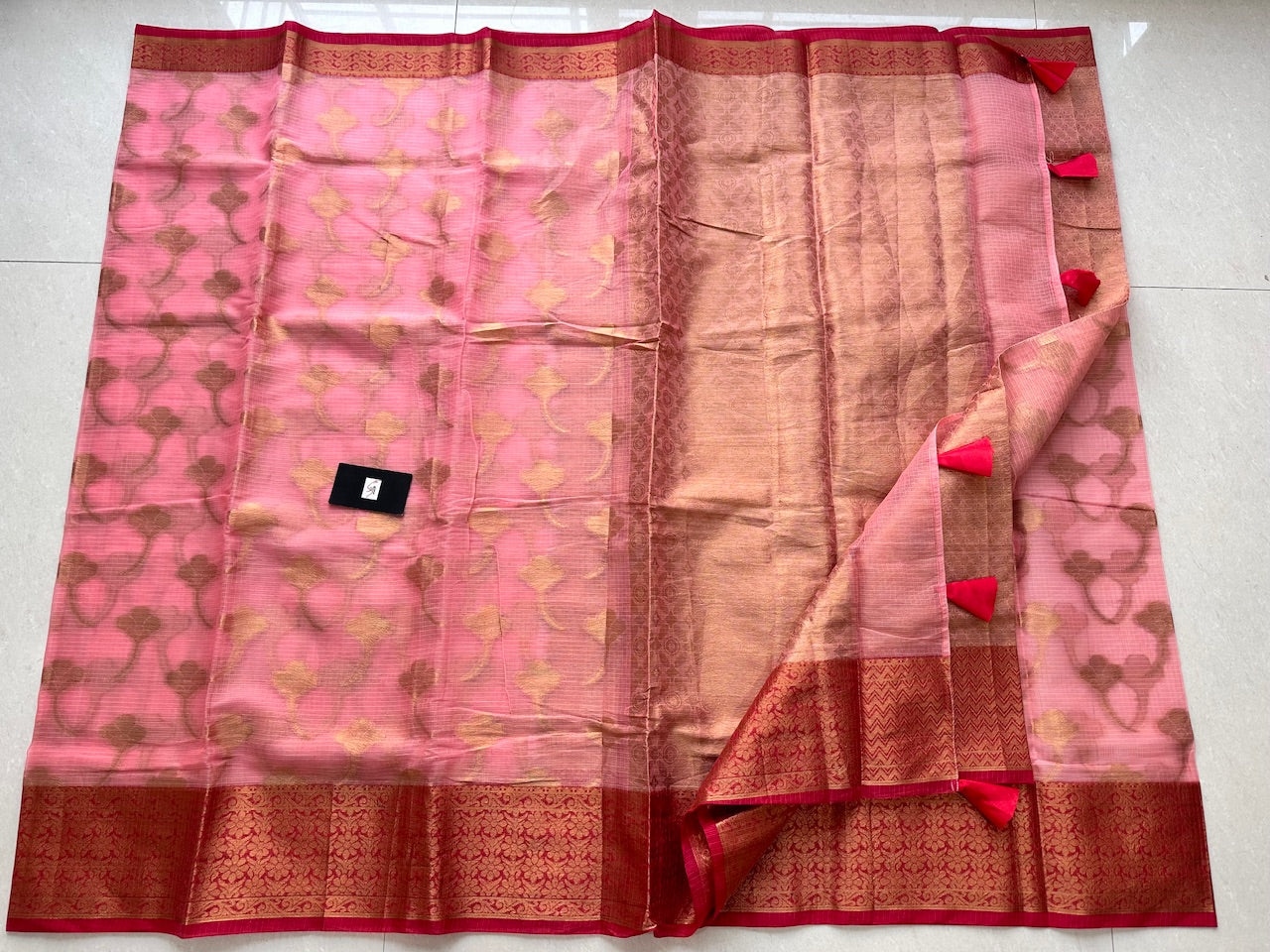 Weaved Kota Cotton Doria Saree