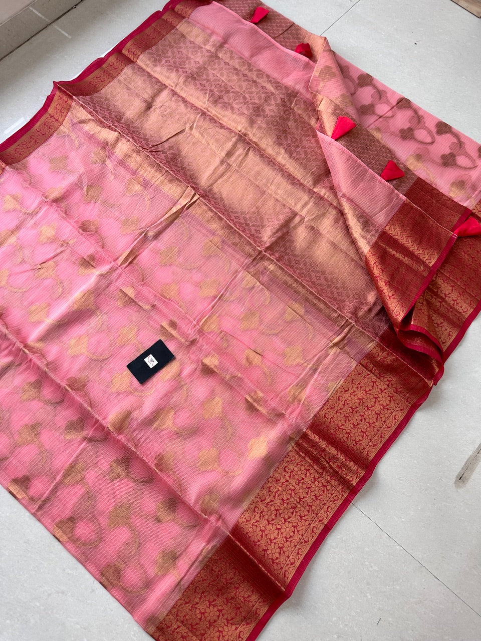 Weaved Kota Cotton Doria Saree