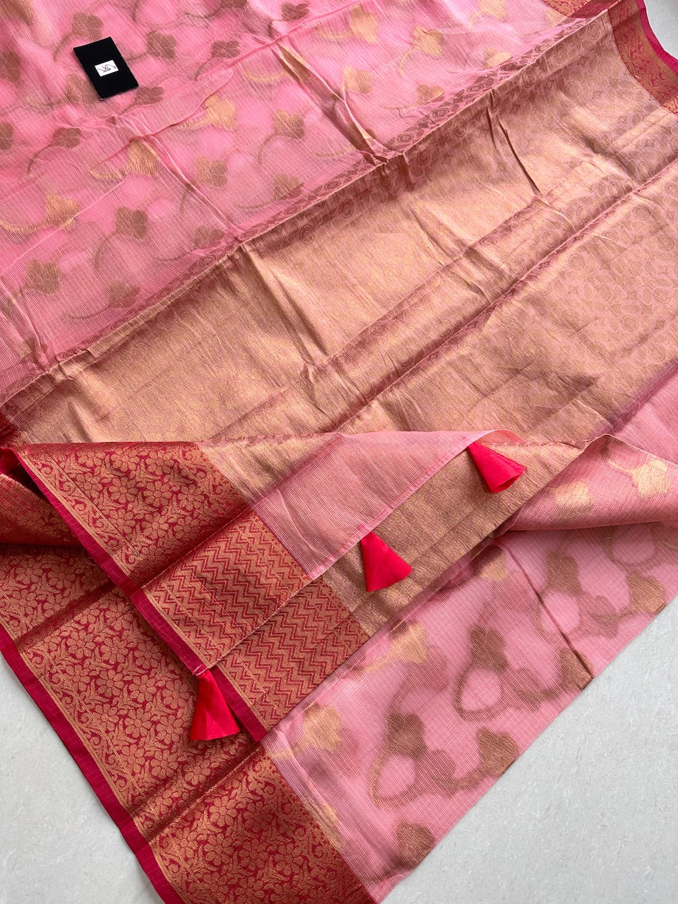 Weaved Kota Cotton Doria Saree