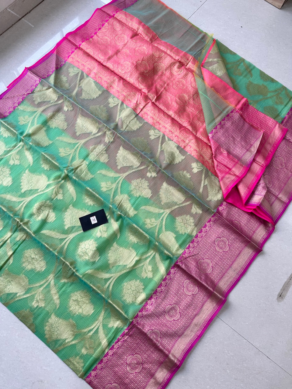 Weaved Kota Cotton Doria Saree