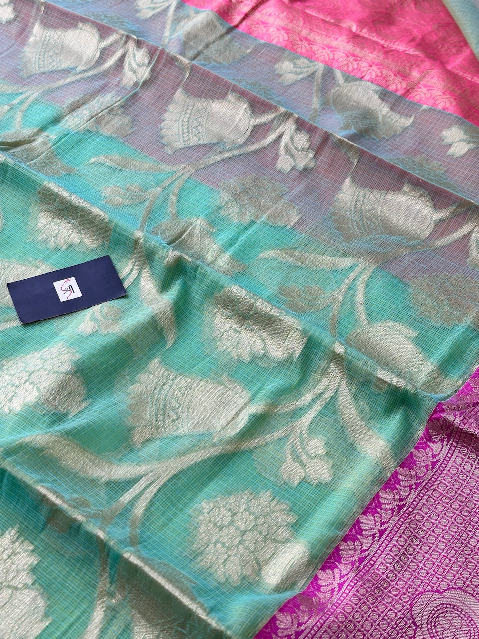 Weaved Kota Cotton Doria Saree