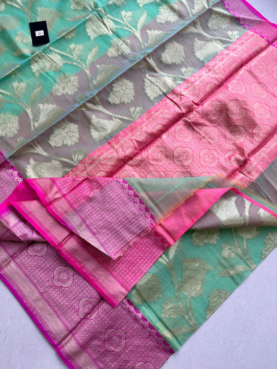 Weaved Kota Cotton Doria Saree