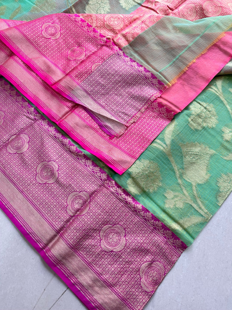 Weaved Kota Cotton Doria Saree