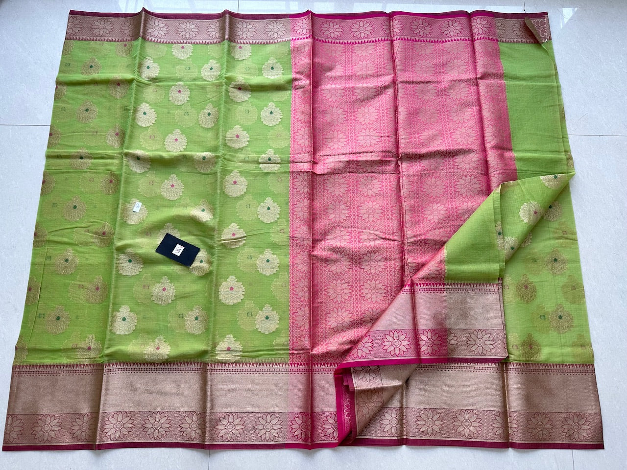 Weaved Kota Cotton Doria Saree