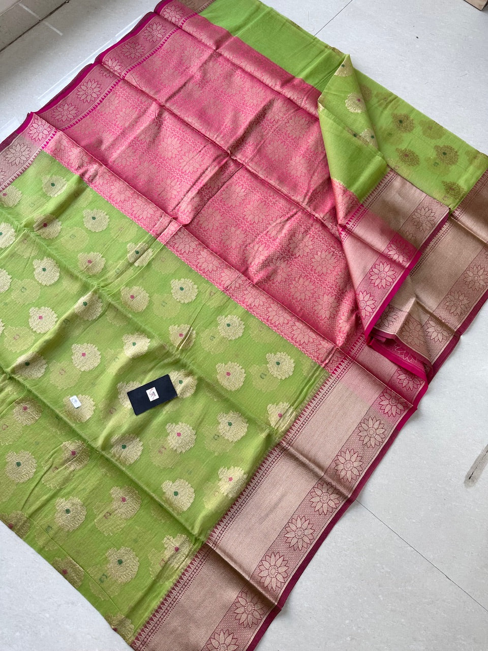 Weaved Kota Cotton Doria Saree