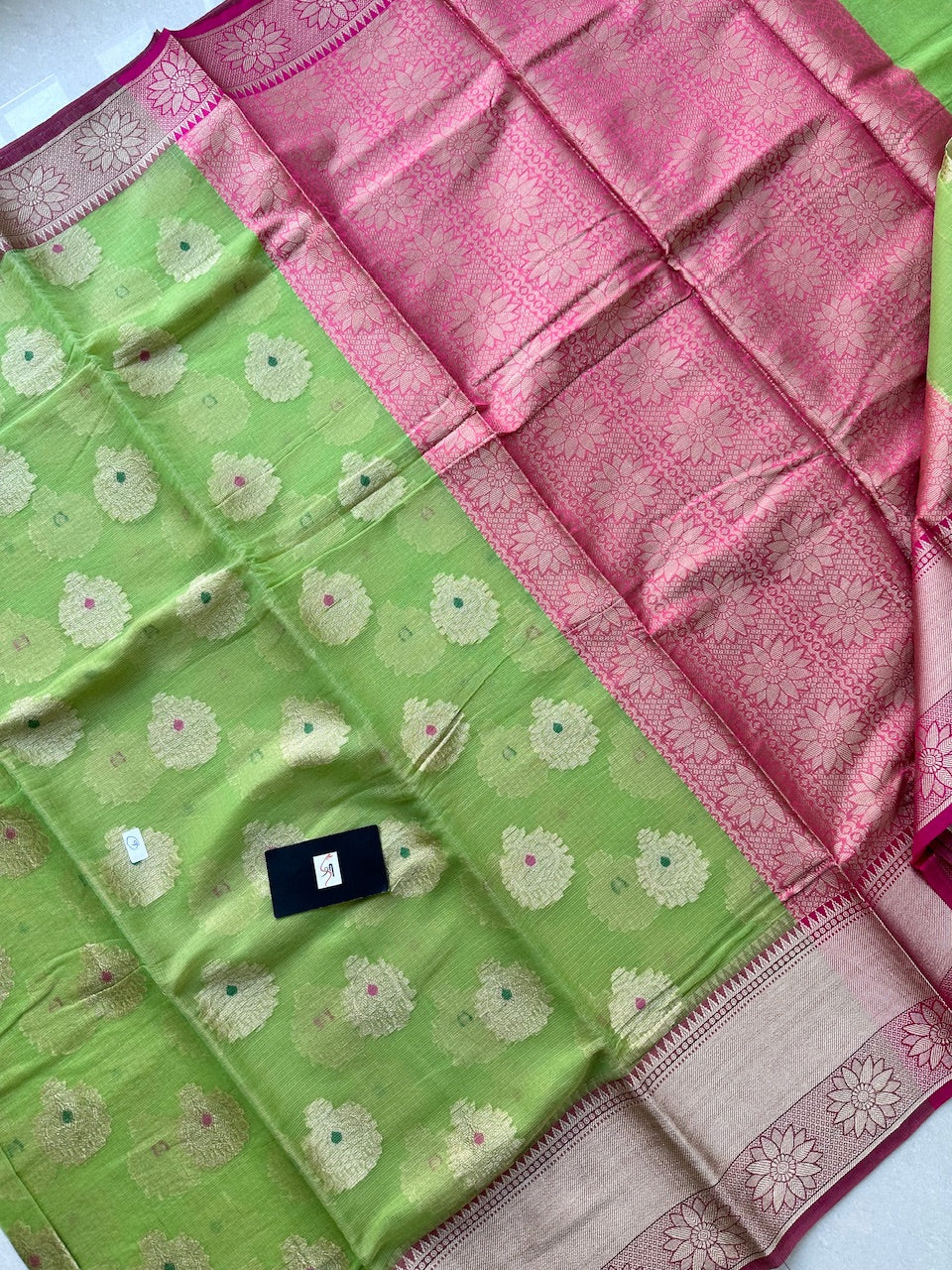 Weaved Kota Cotton Doria Saree