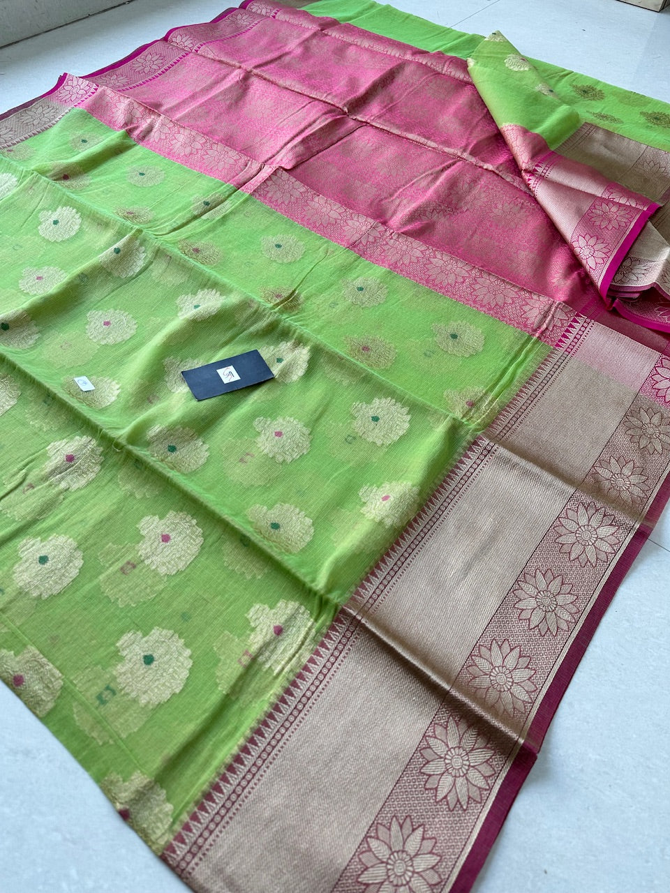 Weaved Kota Cotton Doria Saree