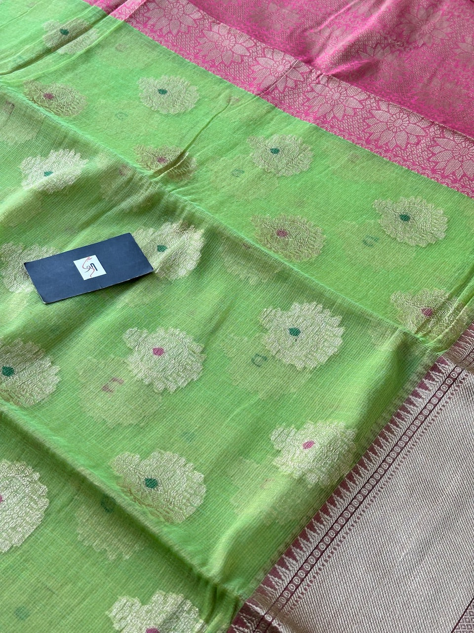 Weaved Kota Cotton Doria Saree