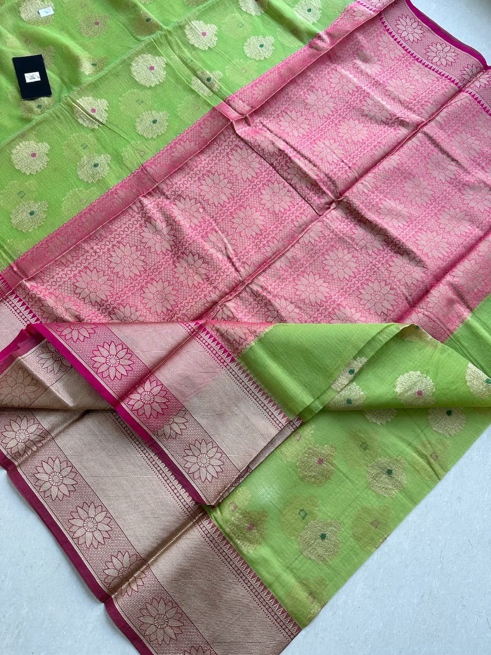 Weaved Kota Cotton Doria Saree