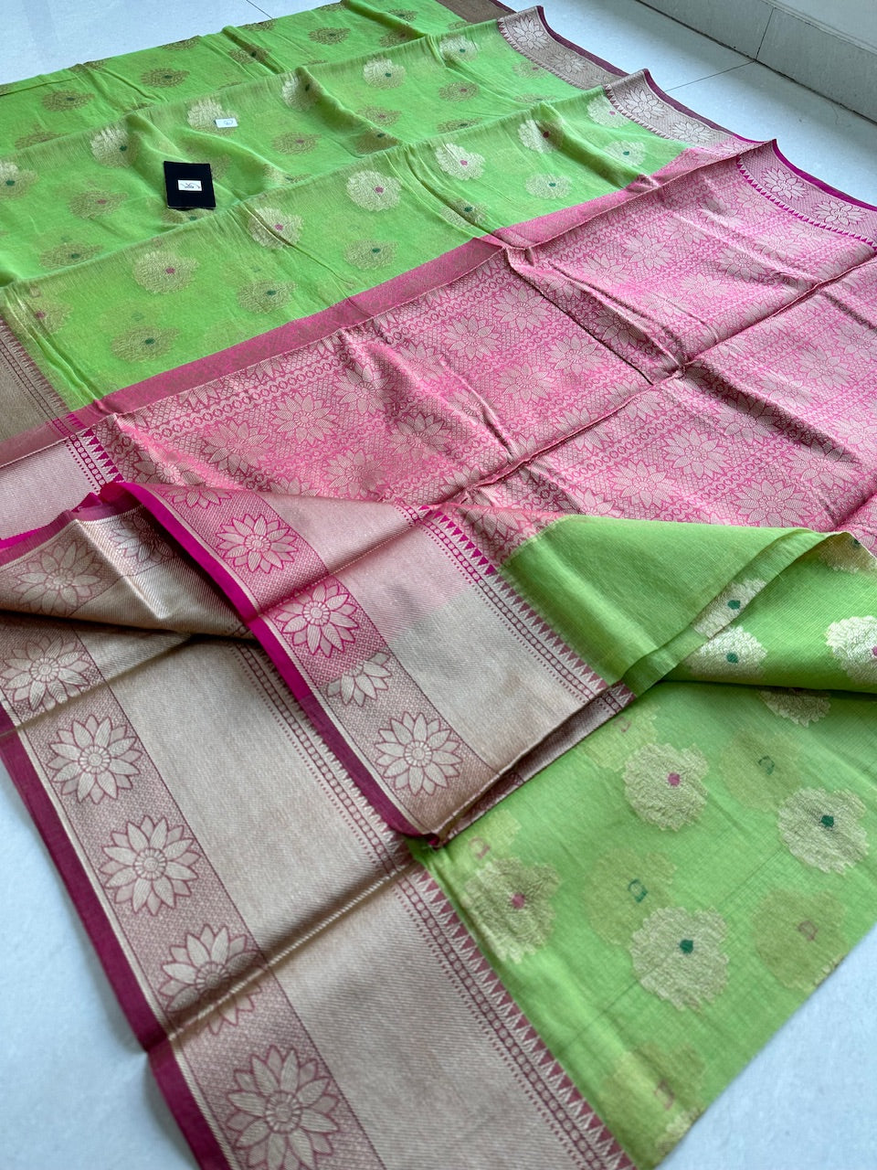 Weaved Kota Cotton Doria Saree