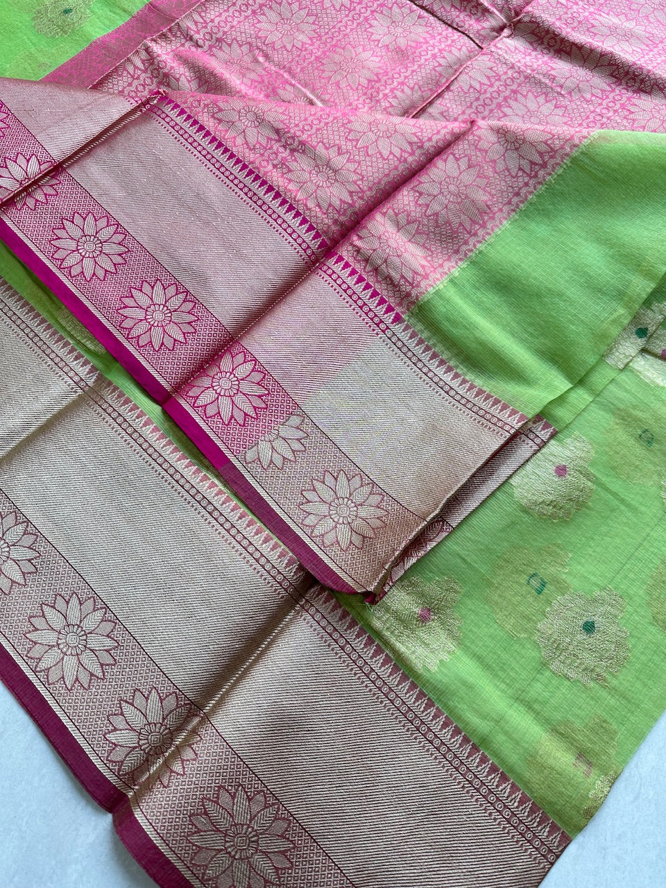 Weaved Kota Cotton Doria Saree