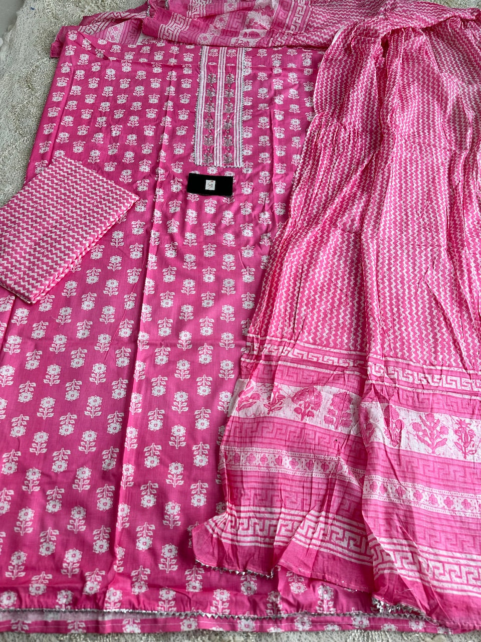 Pure HandBlock Printed Premium Cotton Suit