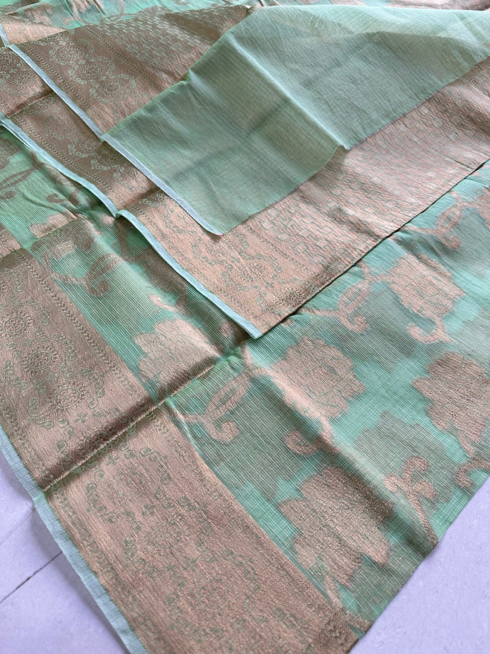 Weaved Kota Cotton Doria Saree