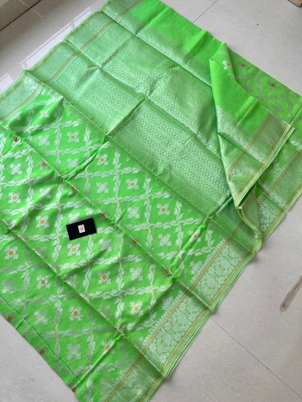 Weaved Kota Cotton Doria Saree