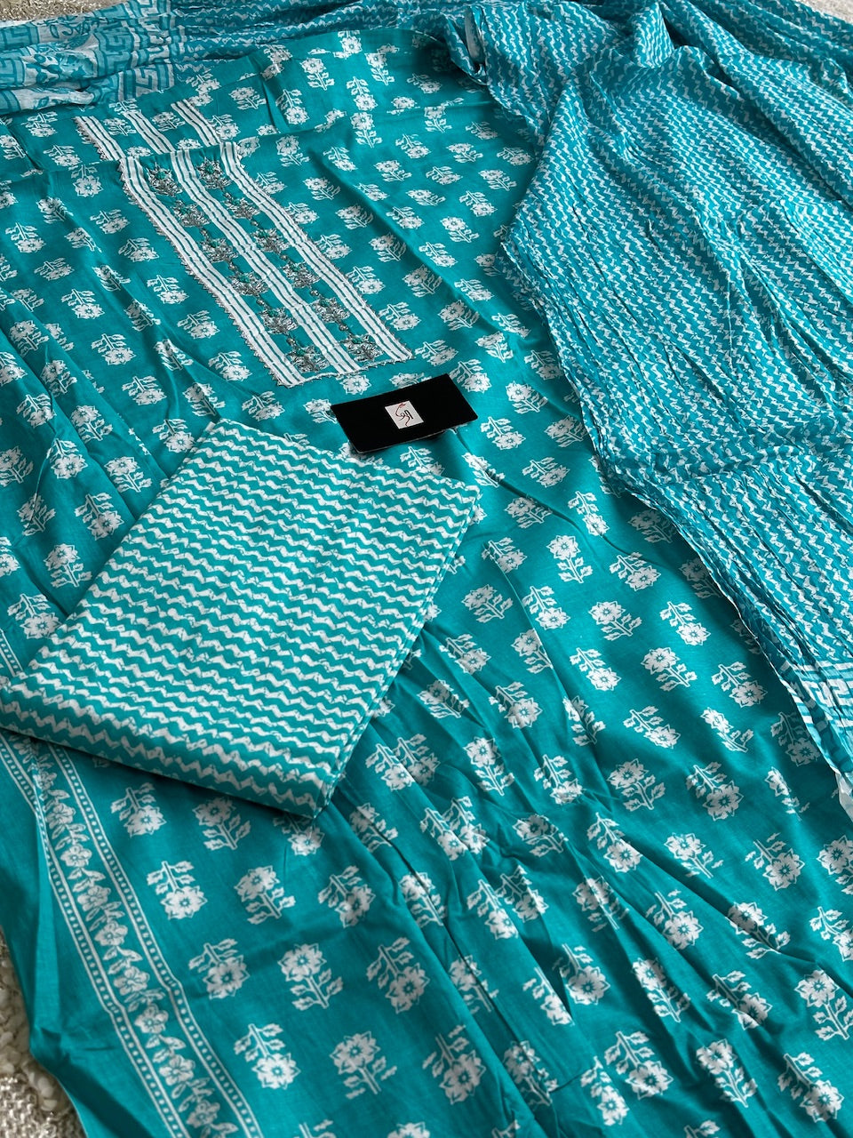 Pure HandBlock Printed Premium Cotton Suit