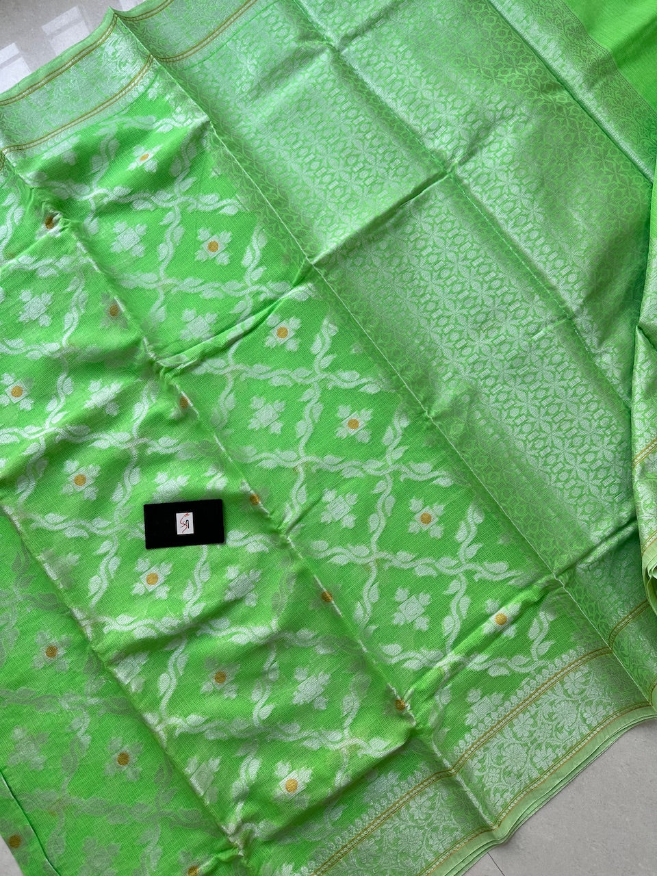 Weaved Kota Cotton Doria Saree