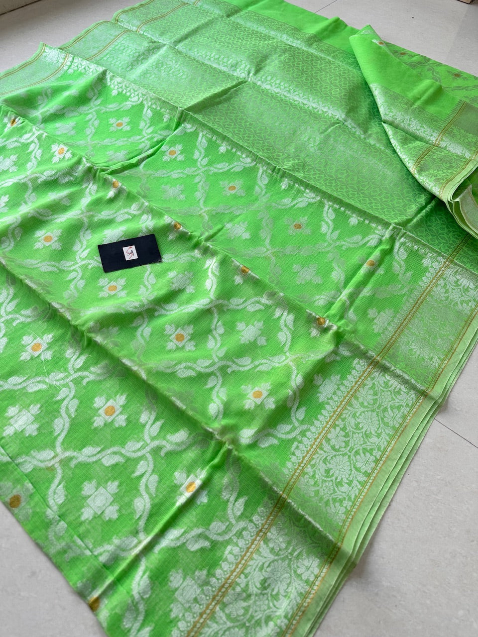 Weaved Kota Cotton Doria Saree