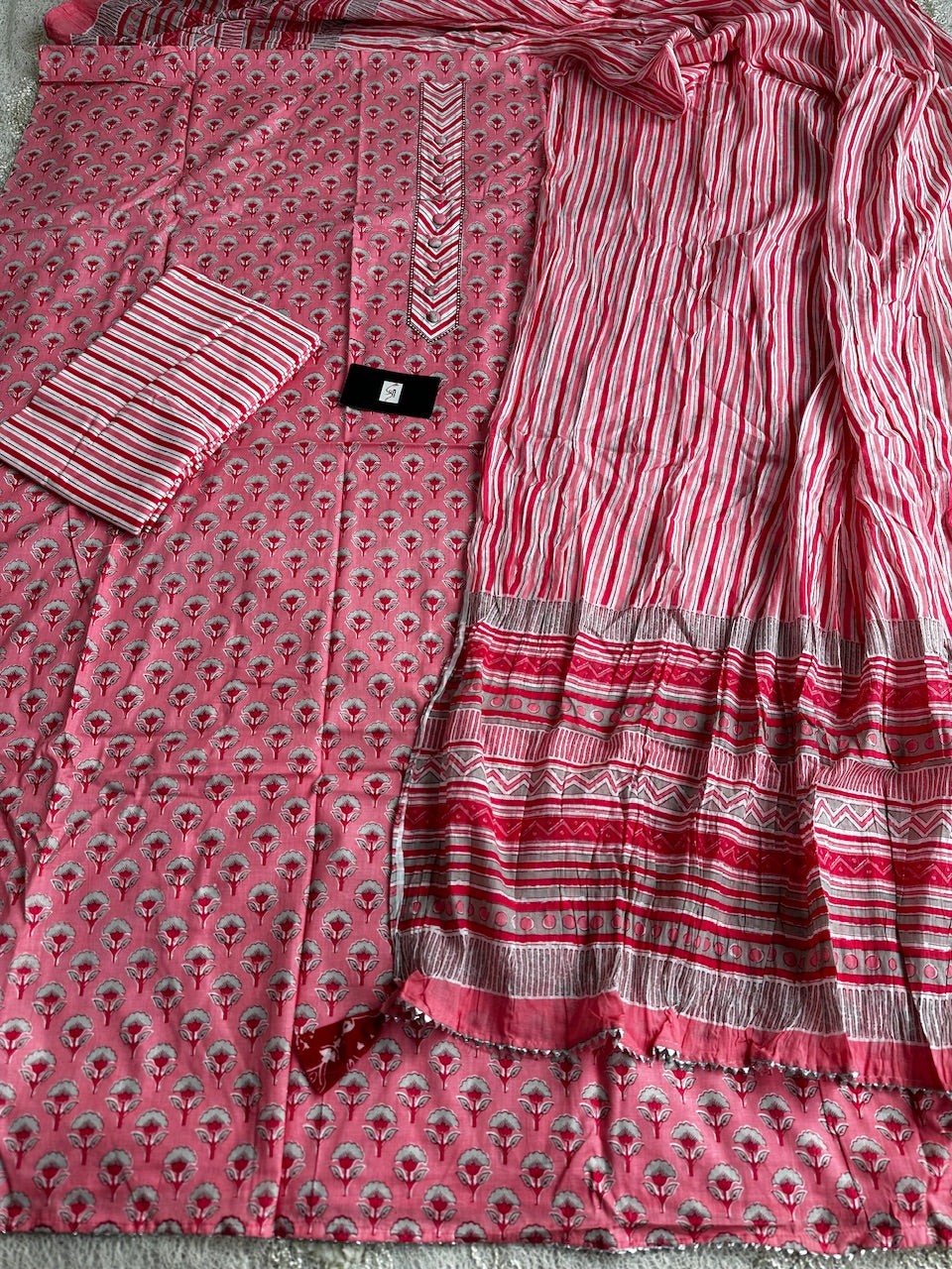 Pure HandBlock Printed Premium Cotton Suit