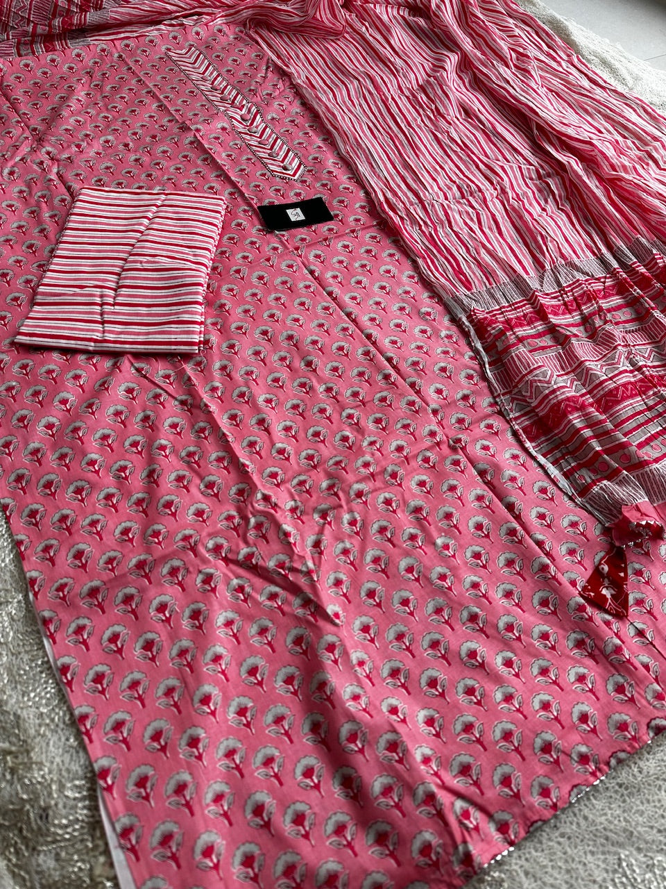 Pure HandBlock Printed Premium Cotton Suit