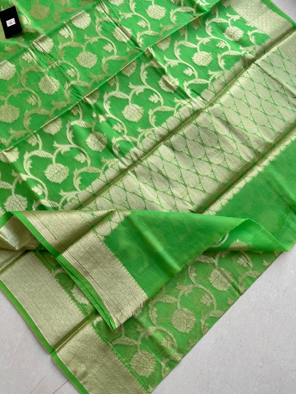 Weaved Kota Cotton Doria Saree