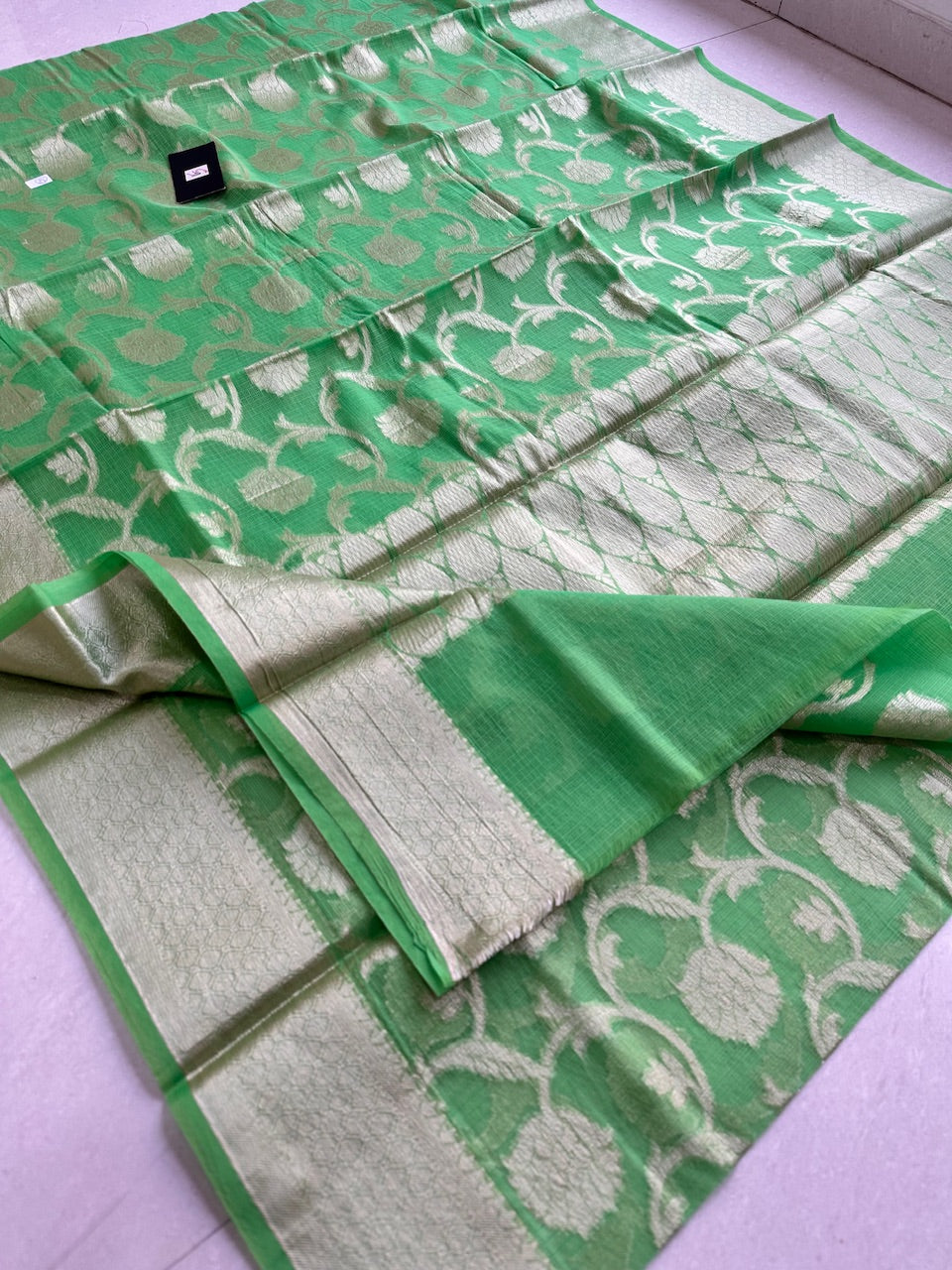 Weaved Kota Cotton Doria Saree